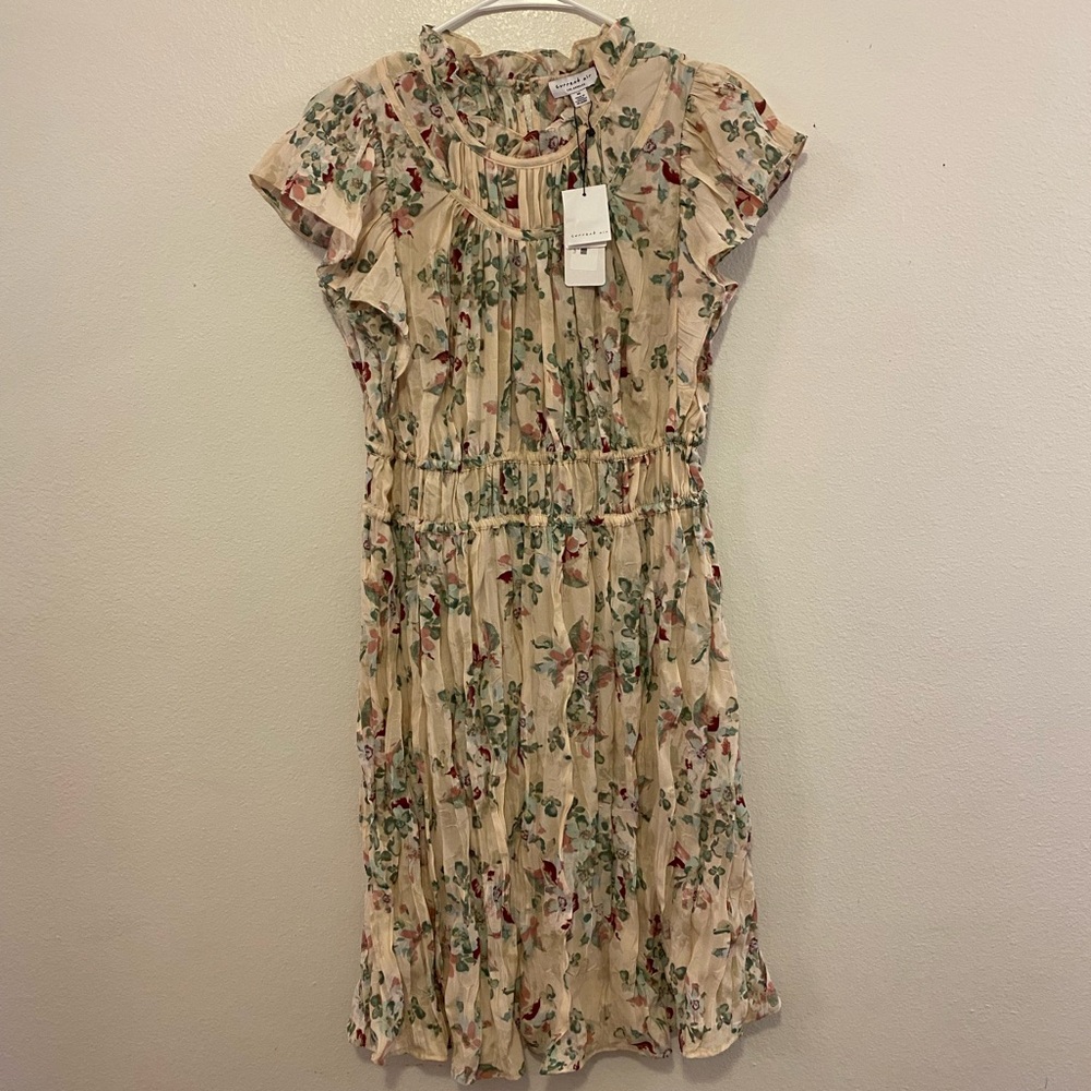 Current Air Cream Floral Dress NWT